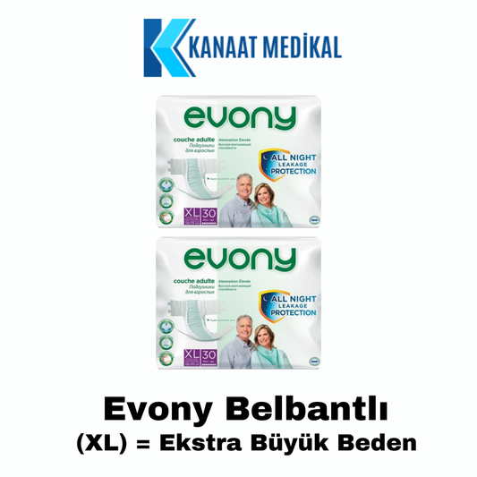 Evony Belbantlı Hasta Bezi Ekstra Büyük (XL) 60'Adet 2 Paket