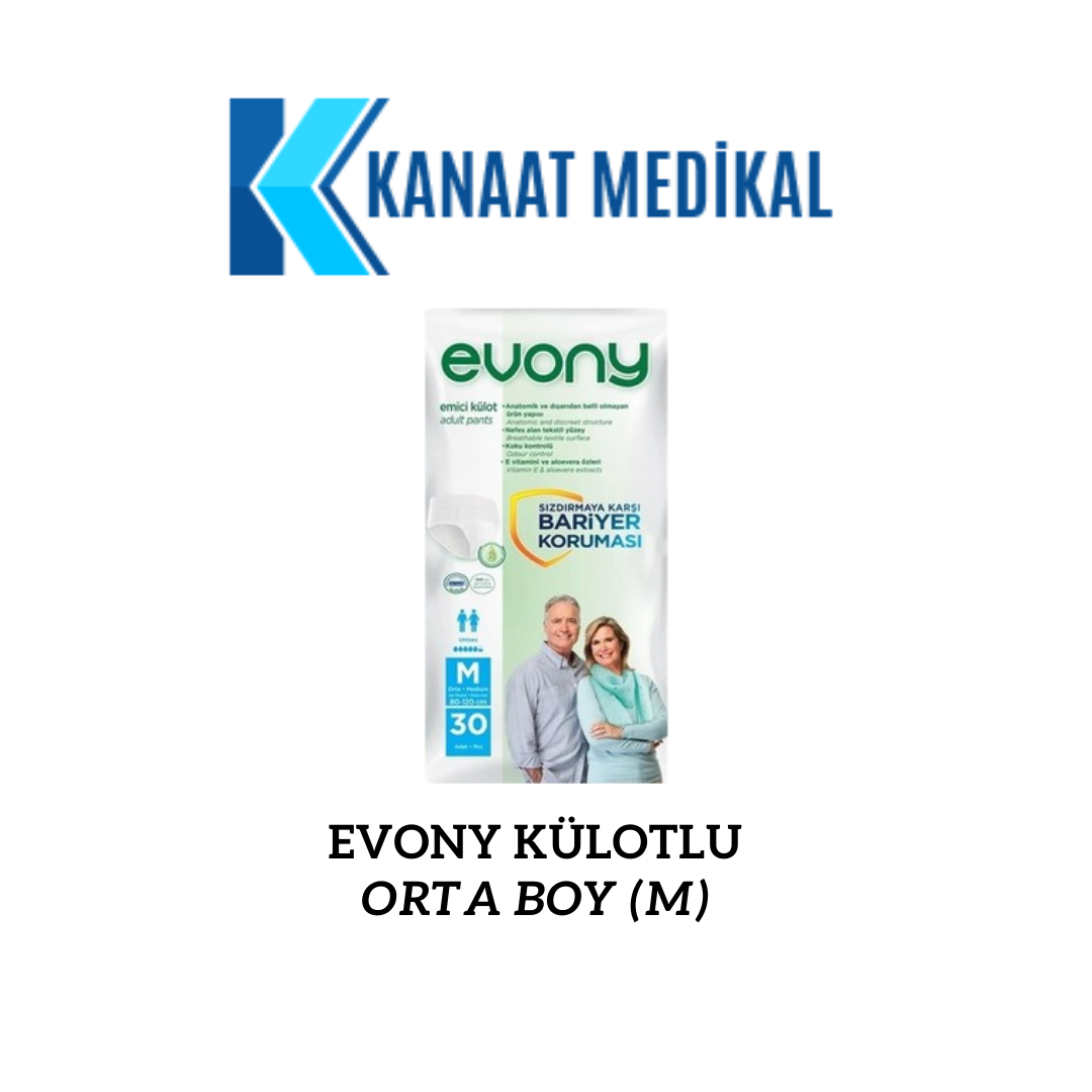 Evony Emici Külot Orta Boy (M) 30 Adet 1 Paket Hasta Bezi