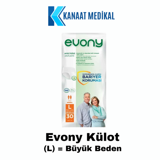 Evony Emici Külot Büyük Boy (L) 30’lu 1 Paket Hasta Bezi