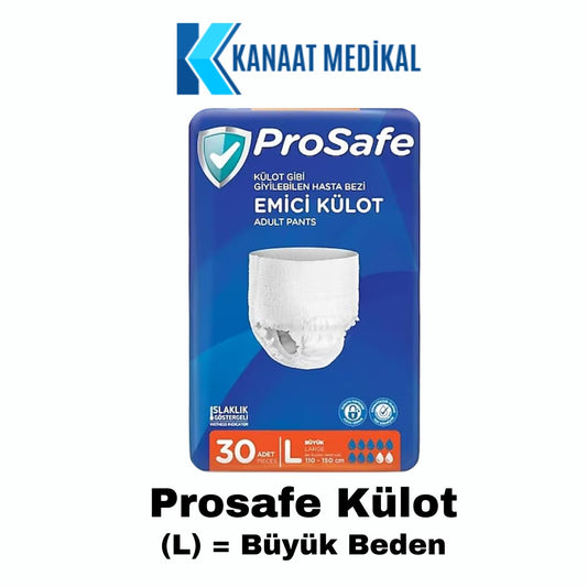 Prosafe Külotlu Büyük Boy Yetişkin Bezi (L) 30 Adet 1 Paket