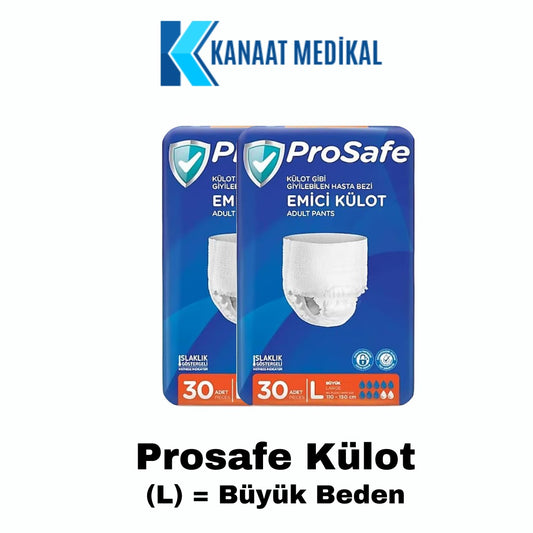 Prosafe Külotlu Büyük Boy Yetişkin Bezi (L) 60 Adet 2 Paket