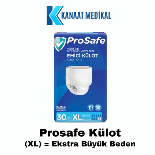 Prosafe Külotlu Ekstra Büyük Boy Yetişkin Bezi (XL) 30 Adet 1 Paket