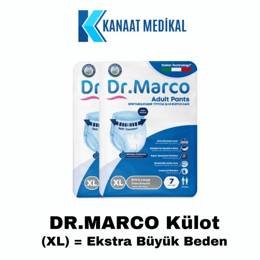 Dr. Marco Külotlu Ekstra Büyük (XL) Yetişkin Bezi 60 Adet (2 Paket)