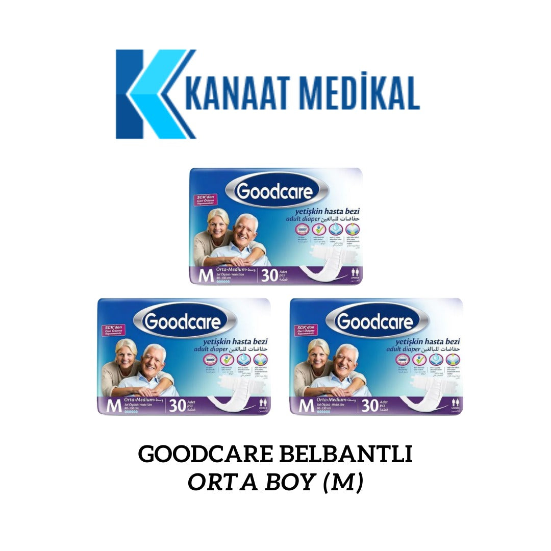 GOODCARE BELBANTLI MEDIUM HASTA BEZİ 30*3 90 ADET